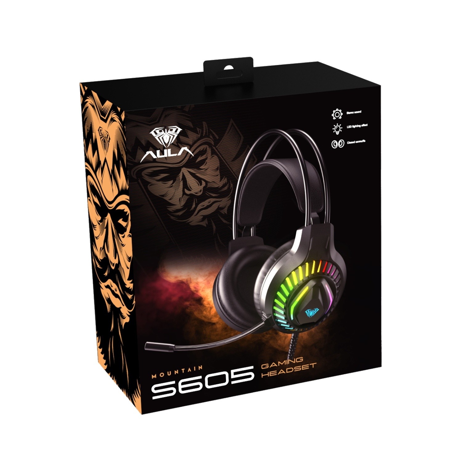 AULA S605 Wired RGB Gaming Headphone