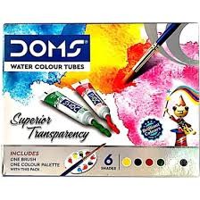 DOMS Water Color Tube 6 Shades with Brush & Palette
